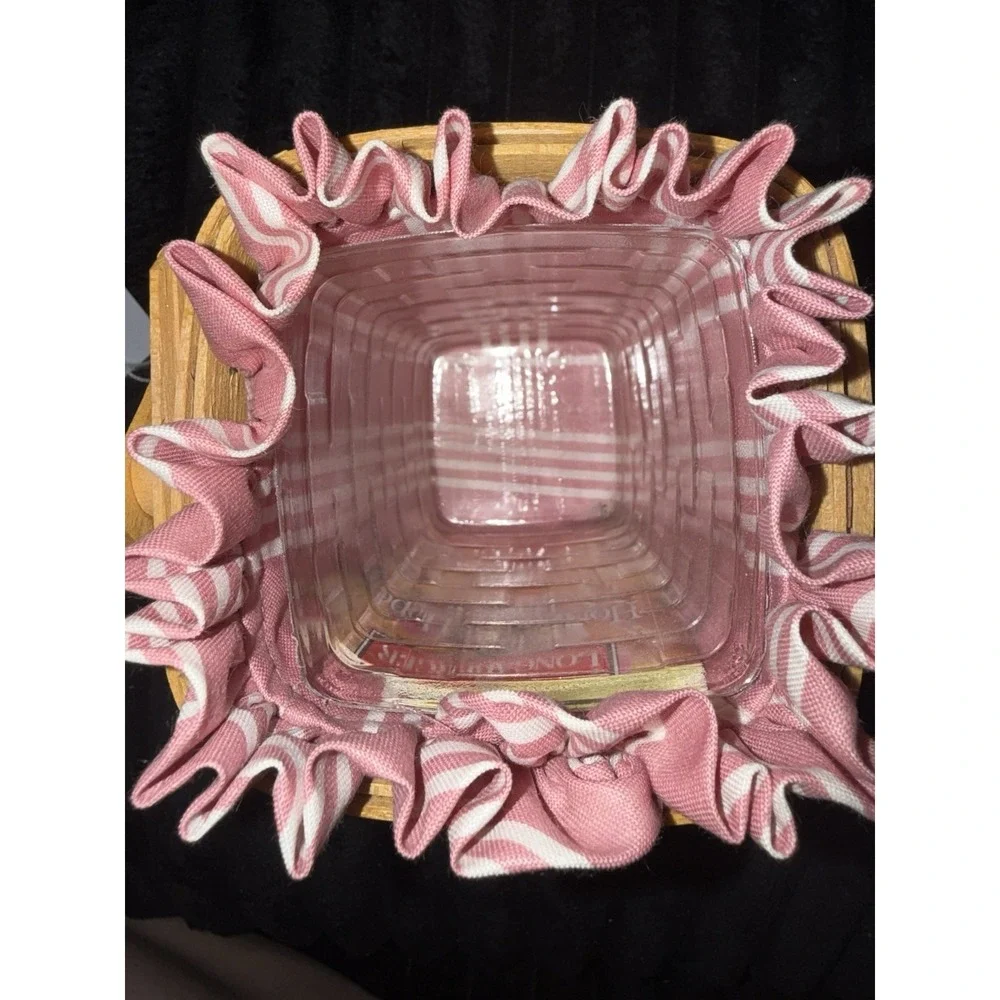 1998 Longaberger Horizon of Hope Basket w/‎ Protector/Liner and Tie On